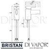 Bristan Flute 1 Hole Bath Filler Dimensions